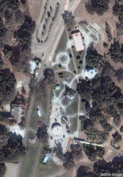 Neverland Valley vista de um satélite